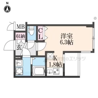 アドバンス京都レイズ【1階】の間取り