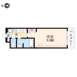 ワールドアイ京都梅小路【5階】の間取り