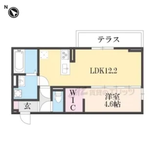 「Mon Amour知原」【103号室】の間取り