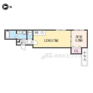 GRANDIR枚方公園【1階】の間取り