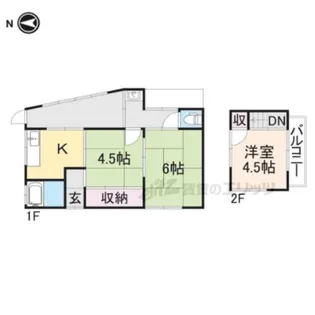 奈良県大和郡山市九条町【一戸建】の間取り
