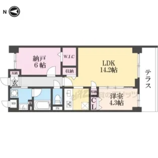 Raffine京都上鳥羽(ラフィーネキョウトカミトバ) 【1階】の間取り
