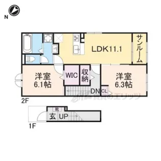 ナタリスウィータ【203号室】の間取り