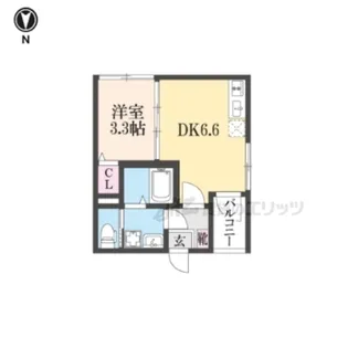 GOLD太秦【302号室】の間取り