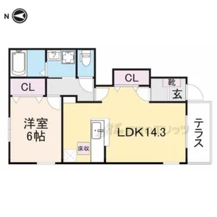 メゾン・ベル・カルム?【1階】の間取り