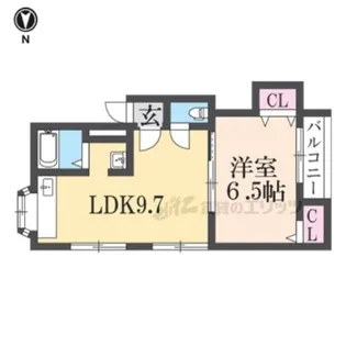 ビラネージュ香里【2階】の間取り