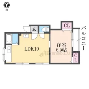 ビラネージュ香里【302号室】の間取り