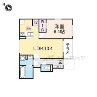 ベルカレント?【1階】の間取り