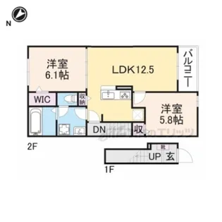 ベルカレント?【2階】の間取り