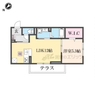 Dレジデンス東近江【1階】の間取り