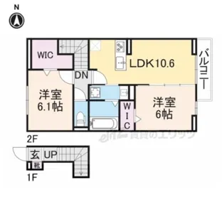 ピュアフィールド【201号室】の間取り