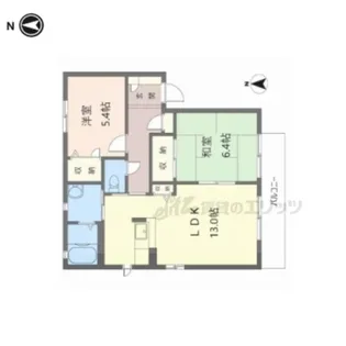 プリムローズ1番館【1101号室】の間取り