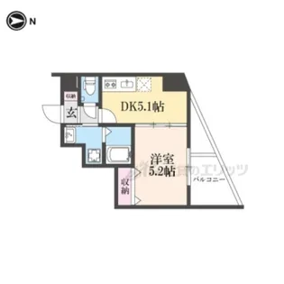ARCA西京極【7階】の間取り