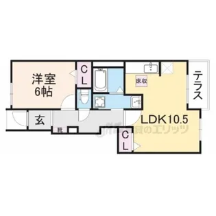 アルメールB【101号室】の間取り