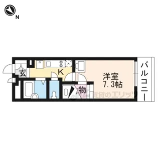 レオパレスエーデル菱屋西【1階】の間取り