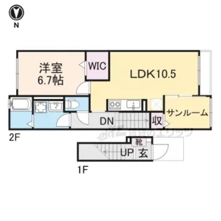 モンテ ウネビ【2階】の間取り