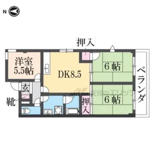 浄徳ハイツ【103号室】の間取り