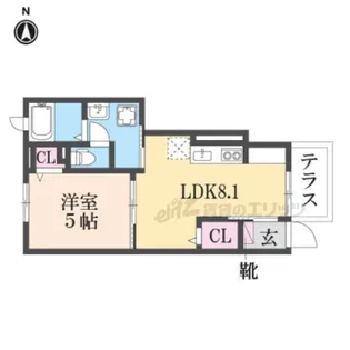 ジャイオス【1階】の間取り