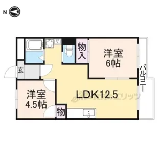 第2林マンション【5階】の間取り