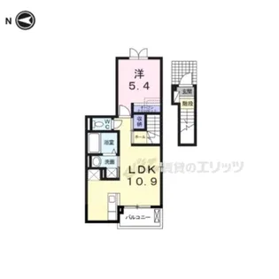 シャン・ド・フルール Ⅱ【2階】の間取り