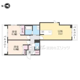 シトリネ【201号室】の間取り