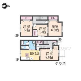 シャルマン メゾン【101号室】の間取り