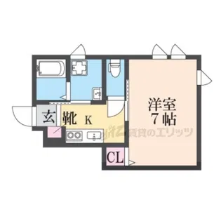 INTEGRAL SAKAEMACHI【101号室】の間取り