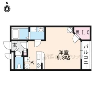 レオパレス島之内【3階】の間取り