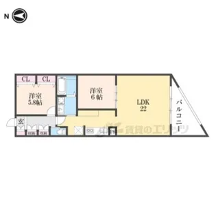 AYM下鴨【201号室】の間取り