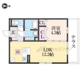 vogue京都桂【1階】の間取り