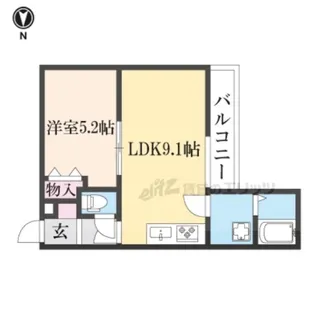 Mirei烏丸五条【2階】の間取り
