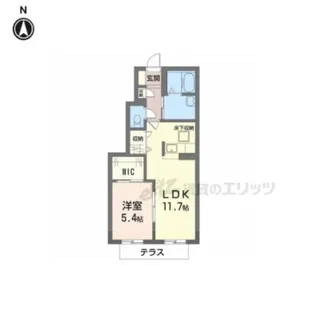 メゾン・シャトレール【A101号室】の間取り