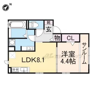 Mitte Iwafune【201号室】の間取り