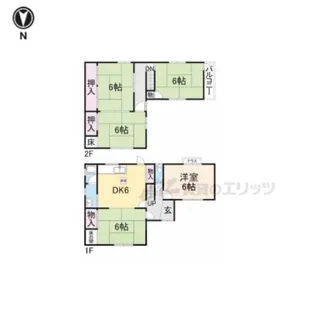 奈良県大和郡山市筒井町【一戸建】の間取り