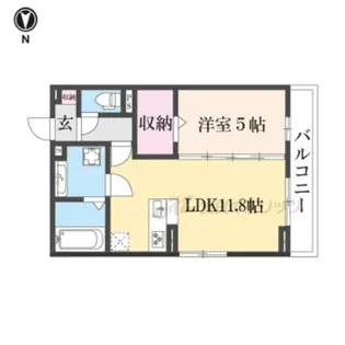 アヴェンタドールドゥーエ【105号室】の間取り