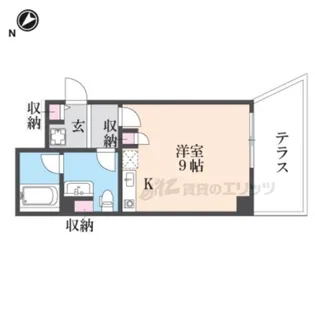 バックス大津雄琴レイクヒルズ【1階】の間取り