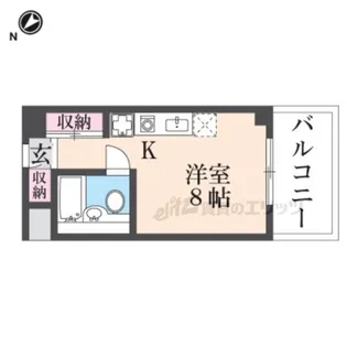 バックス大津雄琴レイクヒルズ【3階】の間取り