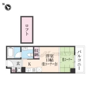 バックス大津雄琴レイクヒルズ【307号室】の間取り