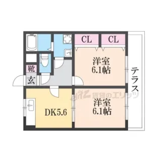 メゾンドセルバ【301号室】の間取り