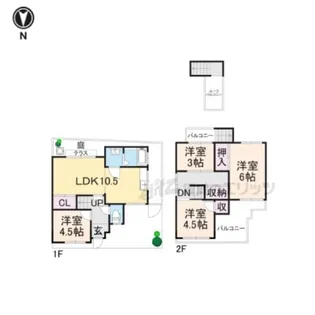 京都府京都市西京区川島六ノ坪町【一戸建】の間取り