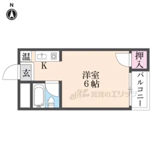 足代マンション【102号室】の間取り