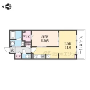 ウエスト コミタリア?【2階】の間取り