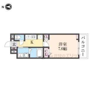 ウエスト コミタリア?【2階】の間取り