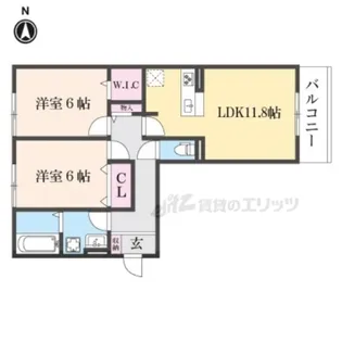 ジェイドウェル【2階】の間取り