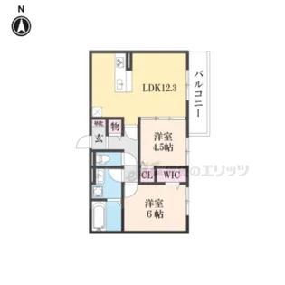 ジェイドウェル【2階】の間取り