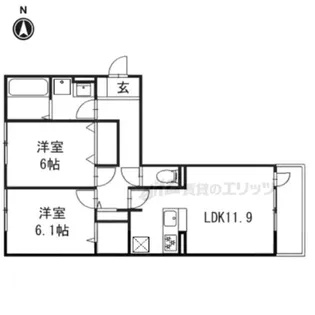 ジェイドウェル【2階】の間取り
