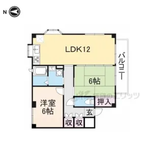 ローズコート【203号室】の間取り