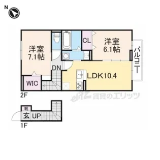 Bela suno【2階】の間取り