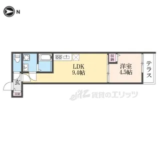 クレアール東岡町【1階】の間取り