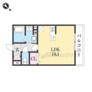 アールコート枚方東田宮【2階】の間取り